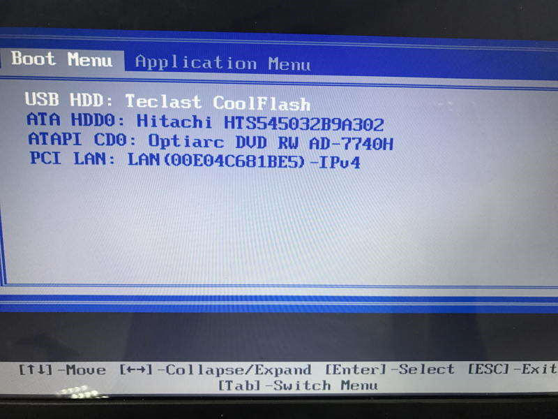 boot from usb
