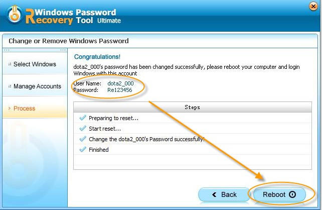 microsoft account reboot