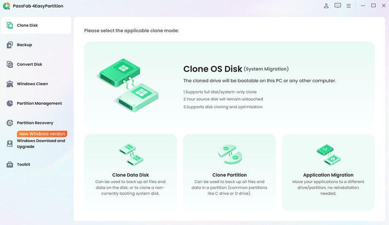 Choose Applicaion Migration