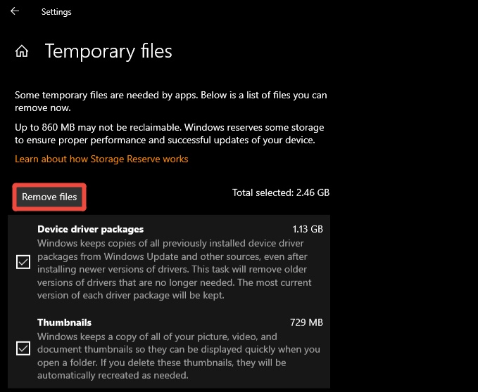 Remove Files