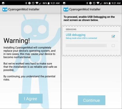 bootloader unlock apk cyanogenMod