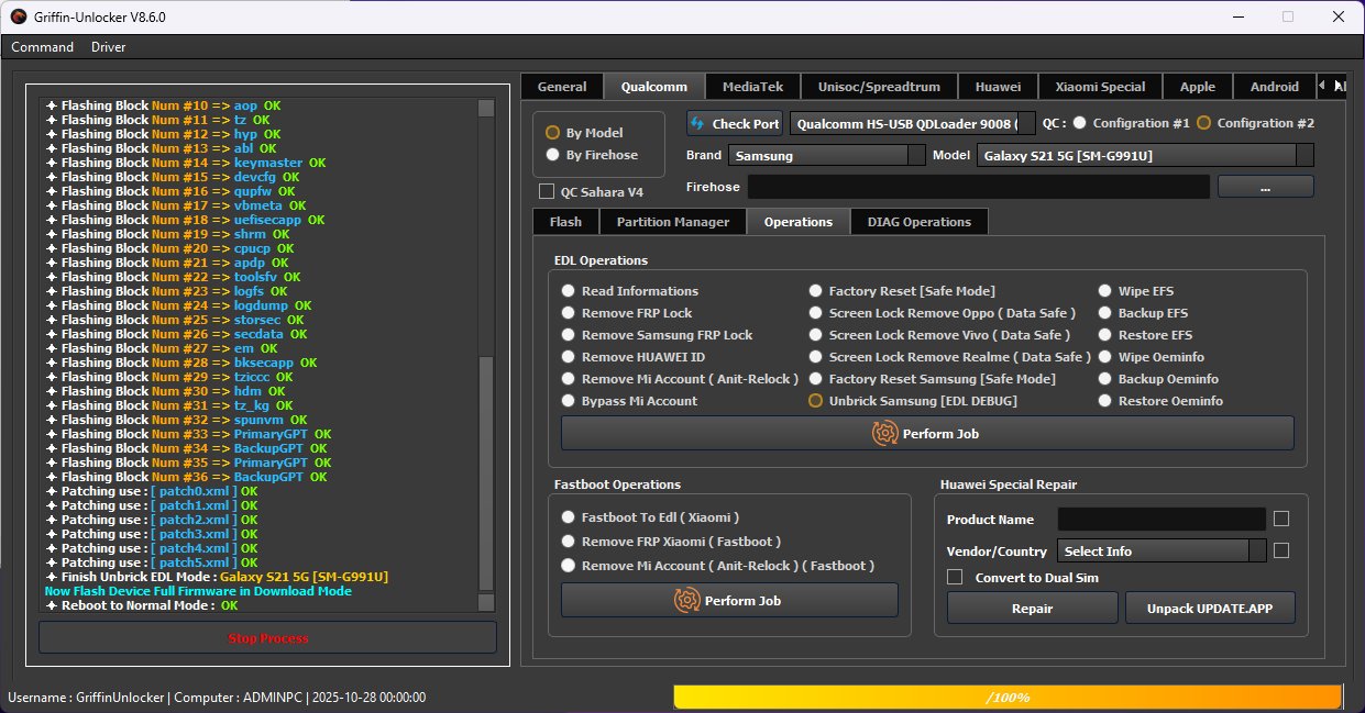 grinffin unlocker frp bypass