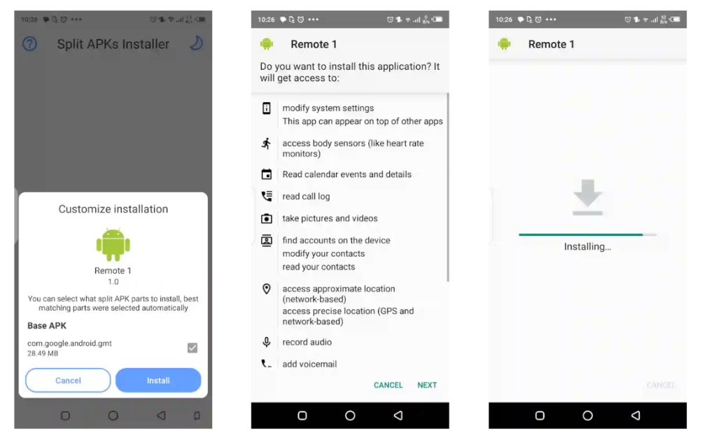 cómo usar remote gsmedge apk