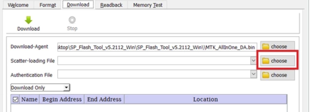 locate to scatter file