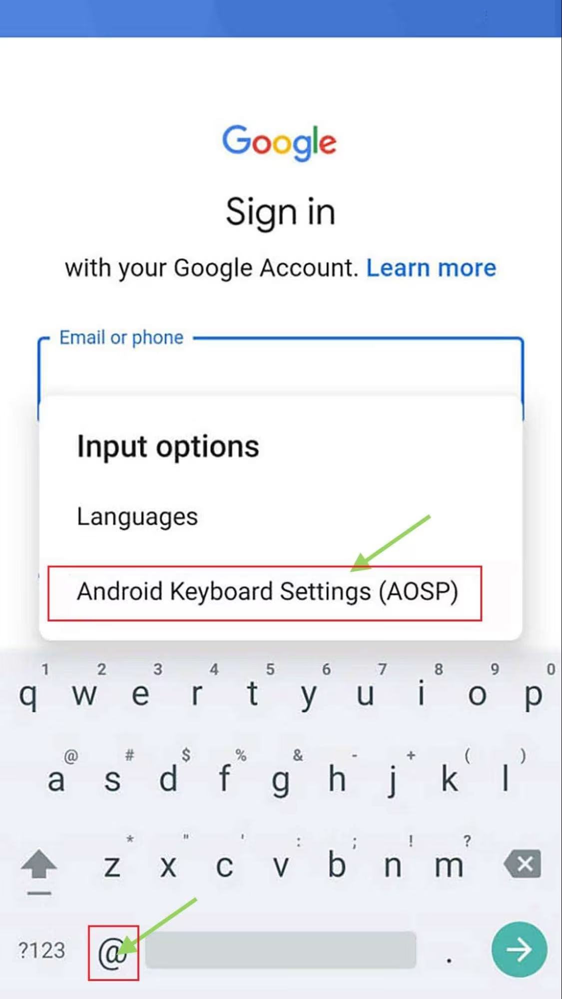open android keyboard settings for redmi frp bypass android 15