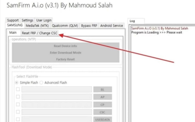 samfirm frp bypass tool