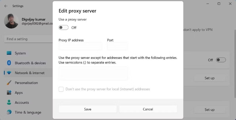 usar VPN para corrigir erro de conexão à internet