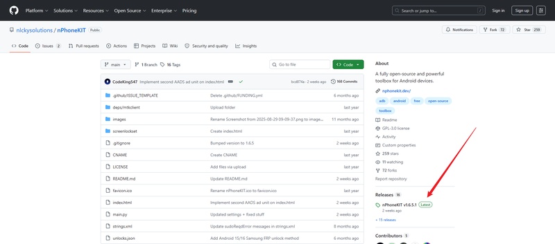 Download Nphonekit from Github