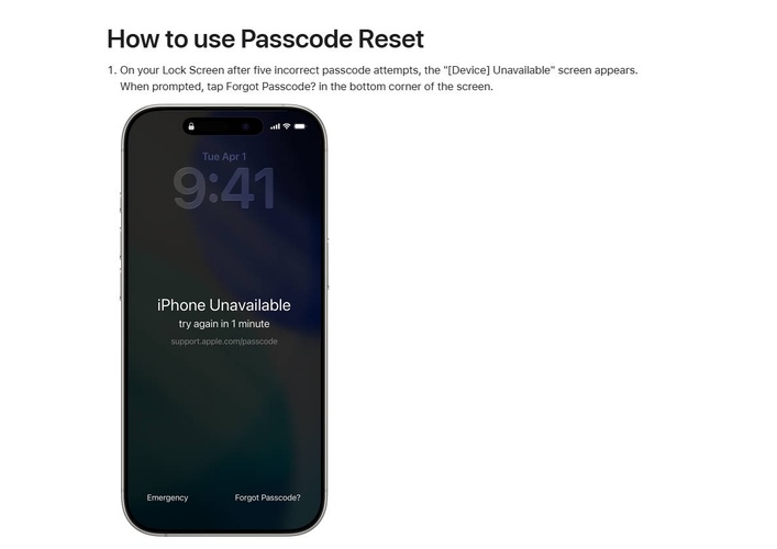 72 Hour Previous Passcode or Recovery Mode