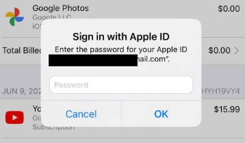 Apple Id Sign in Pop Up