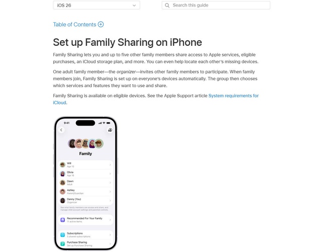 Ask the Family Organizer to Disable It