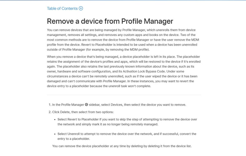 Remove the Profile Manually in Settings