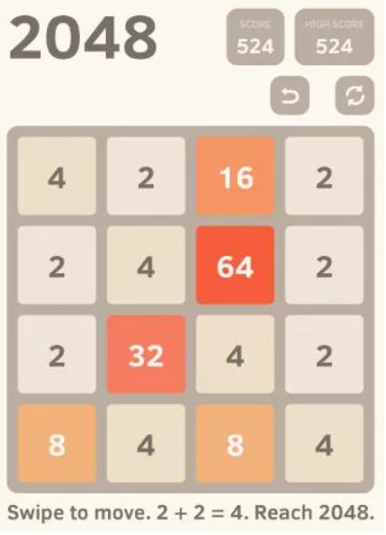 2048 math puzzle game