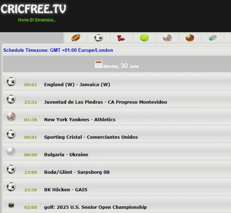 buffstreams alternative - cricfree