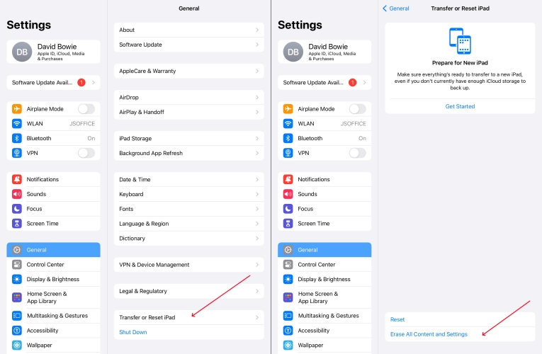 delete device management on school ipad