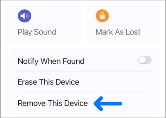 disconnect two iphones via cloud