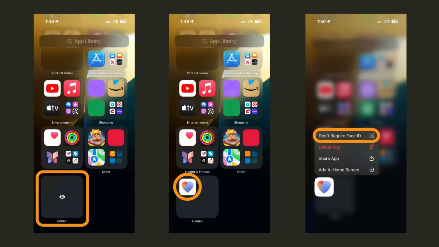 dont require face id