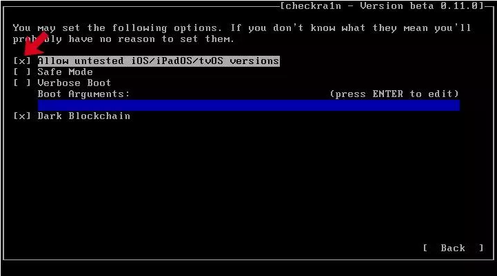 enable these two options
