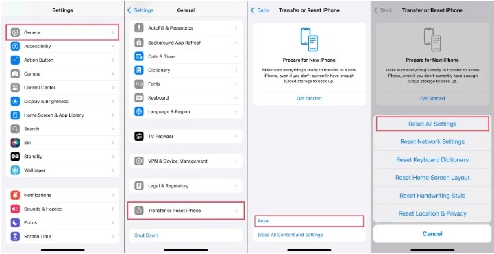 erase all settings to fix iphone locking its own