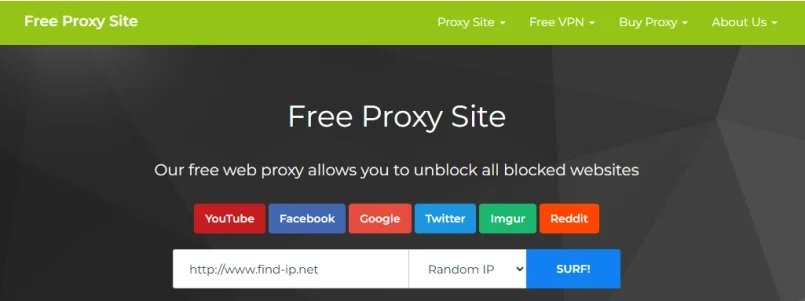 free proxy site