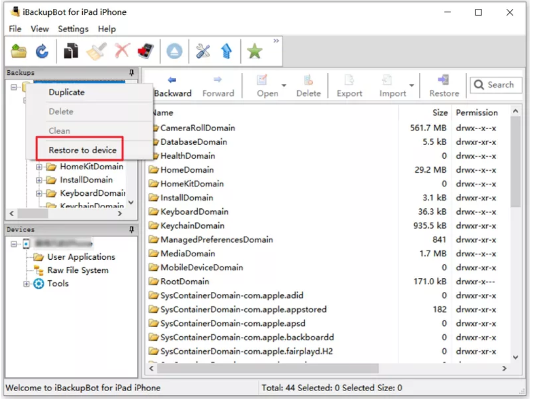 how to remove mdm using ibackupbot