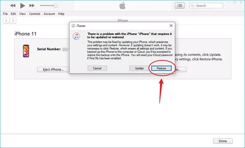 fix iphone 17 unavailable with itunes
