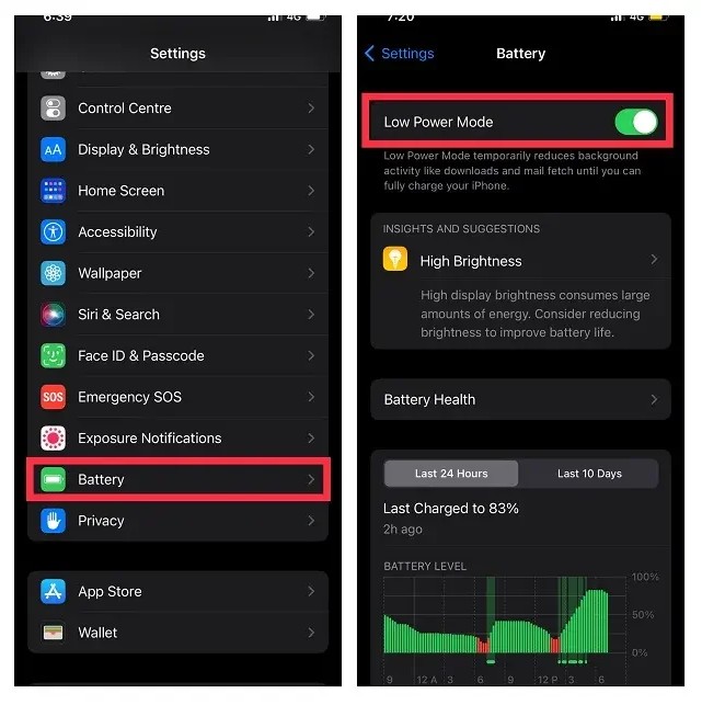 turn off low power mode to keep iphone from locking its own