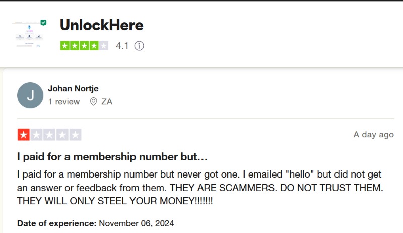unlockhere membership codes