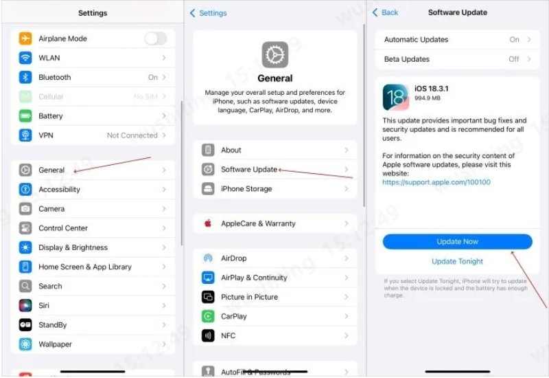 actualizar versión ios