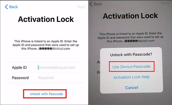 unlock icloud lock without previous owner with passcode