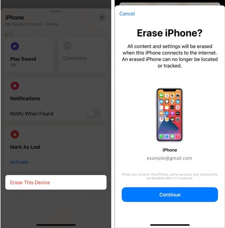 use find my to fix iphone unavailable screen