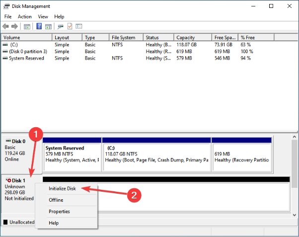 initialize the ps5 external hard drive