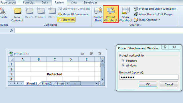 protect workbook