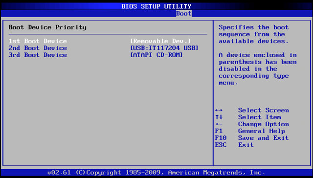 USBからブート