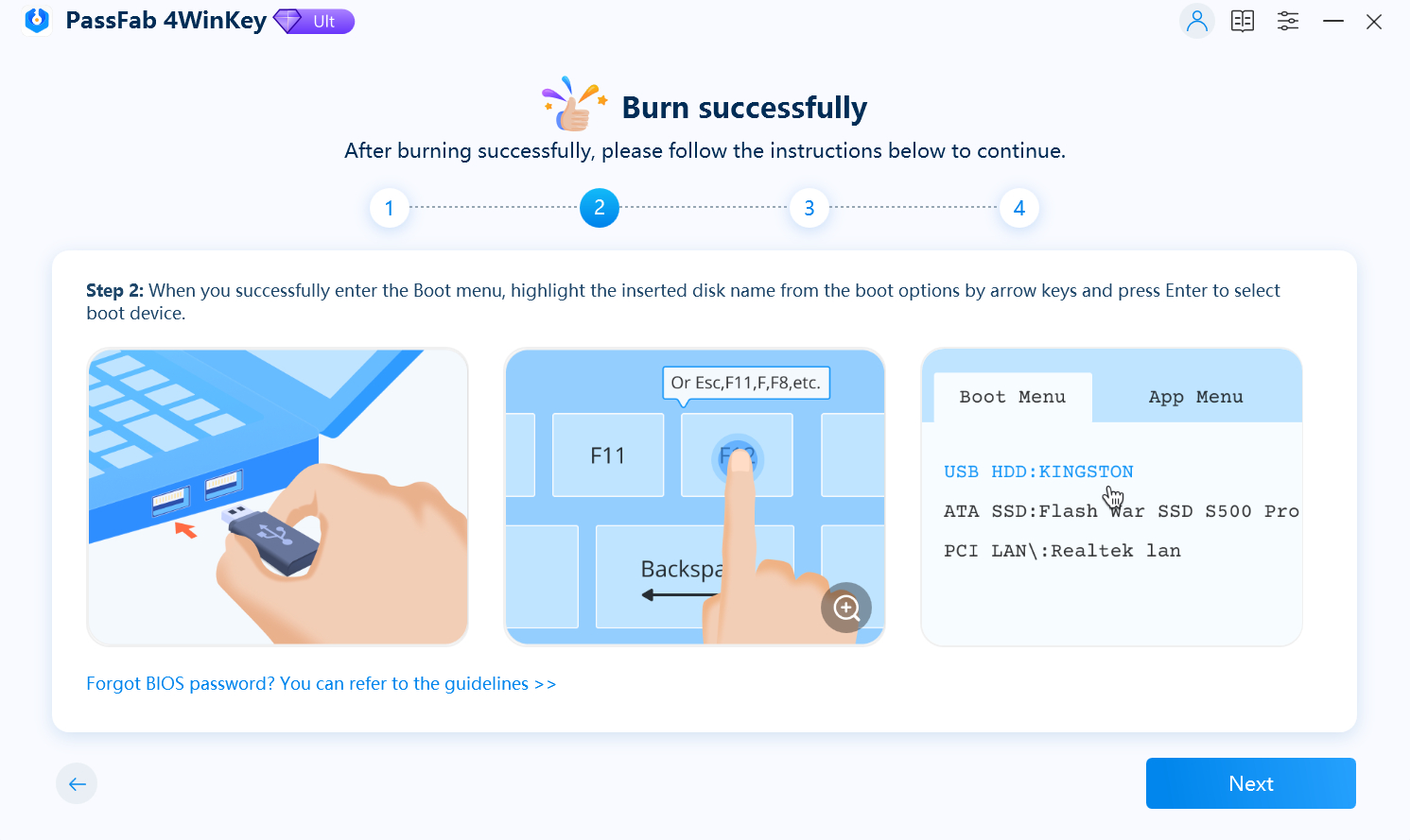 step 2 passfab 4winkey guide