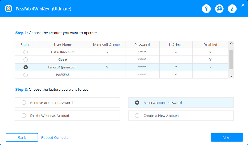 change microsoft password