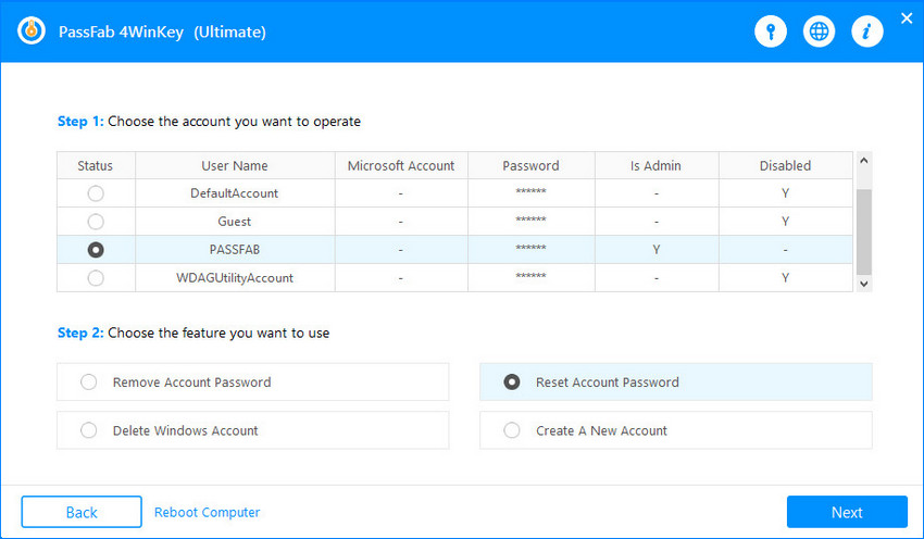 select your windows version and task