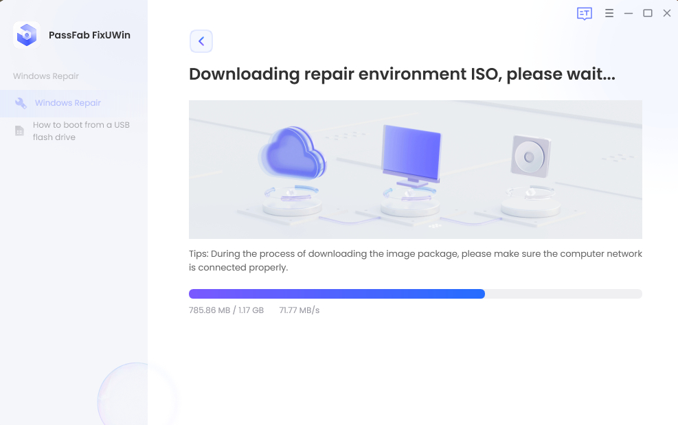 downloading process