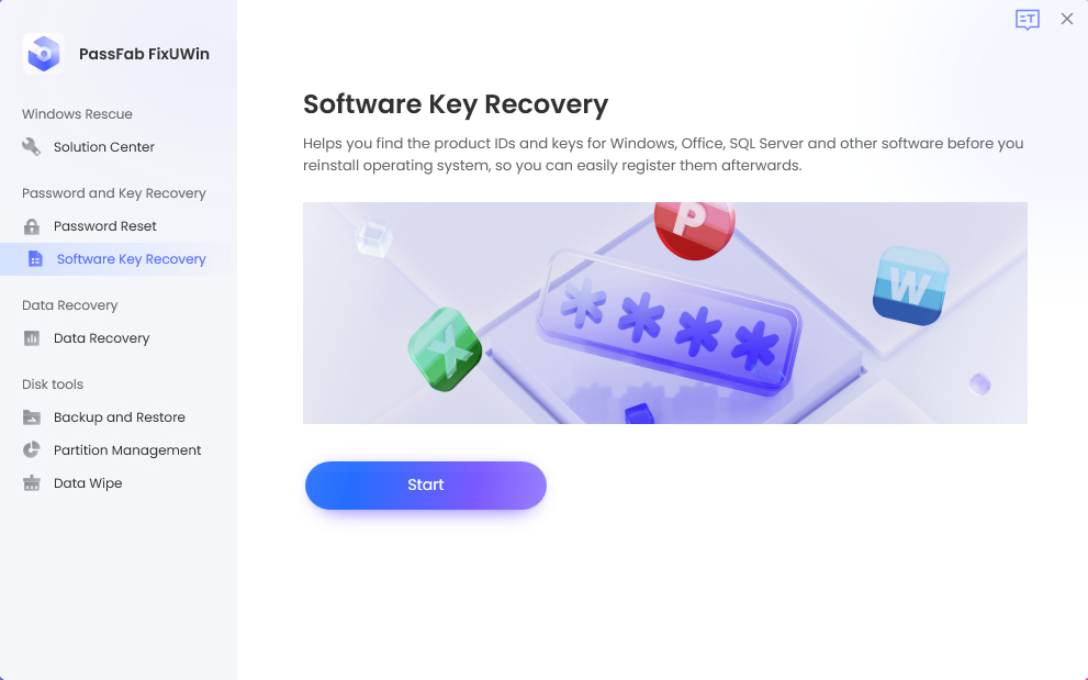 recovery software key
