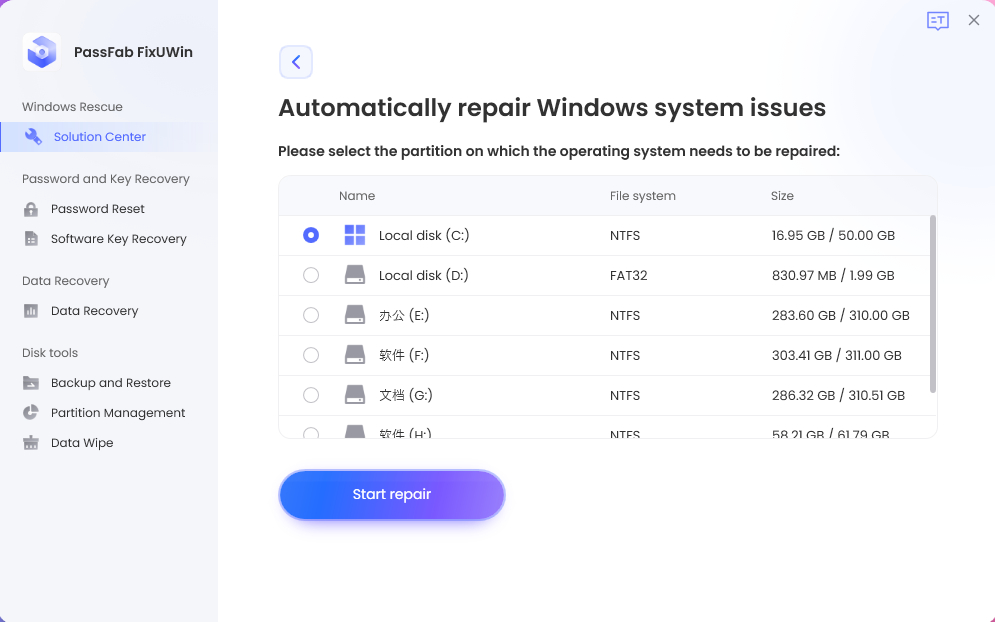 select partition