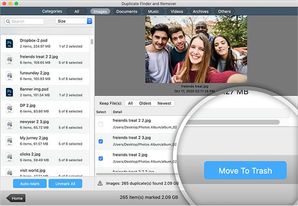 duplicate files fixer
