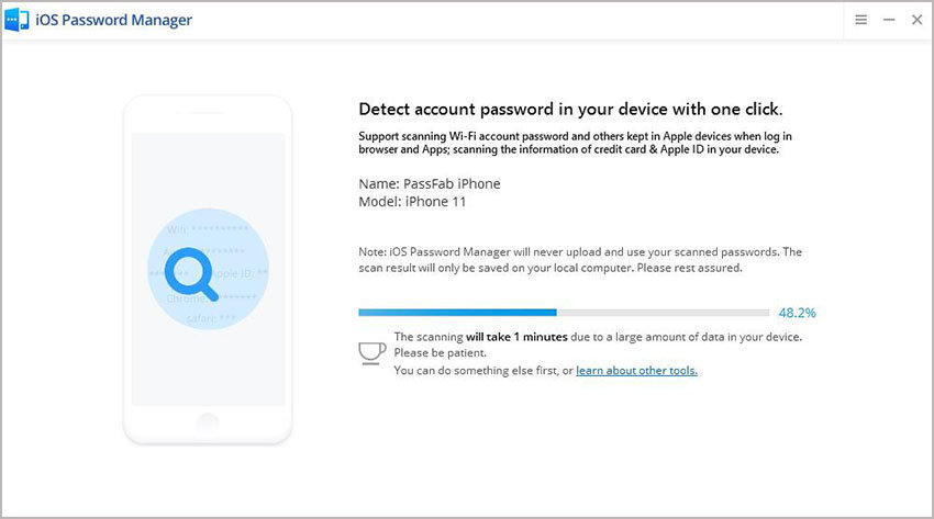 scan passfab ios password manager guide