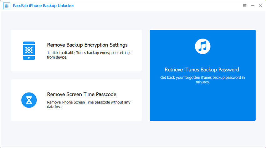  recupera la password del backup dell’iPhone con lo sblocco backup dell’iPhone passfab 