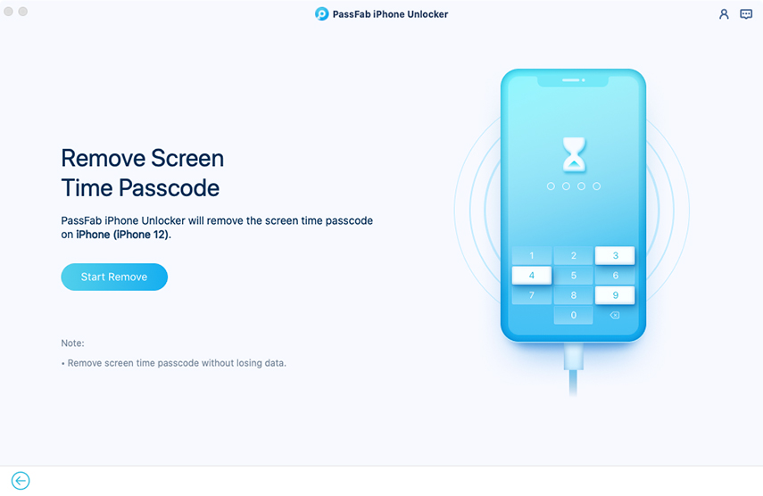 remove screen time passcode in passfab iphone unlocker