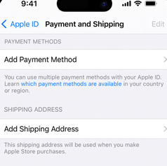 add payment method to get rid of verification required on app store