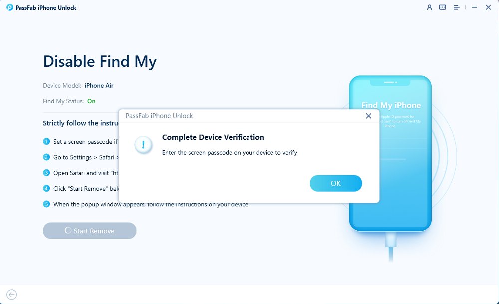 complete device verification