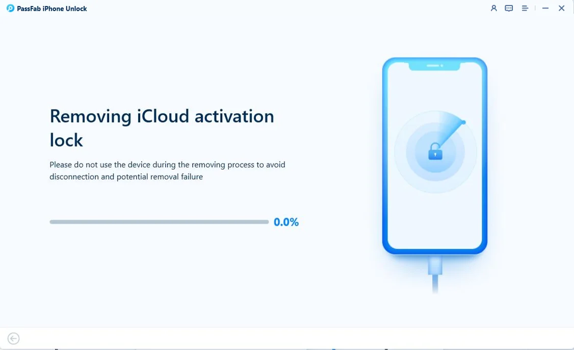 click next to remove icloud lock
