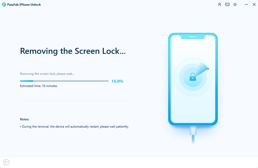removing passcode in passfab iphone unlock