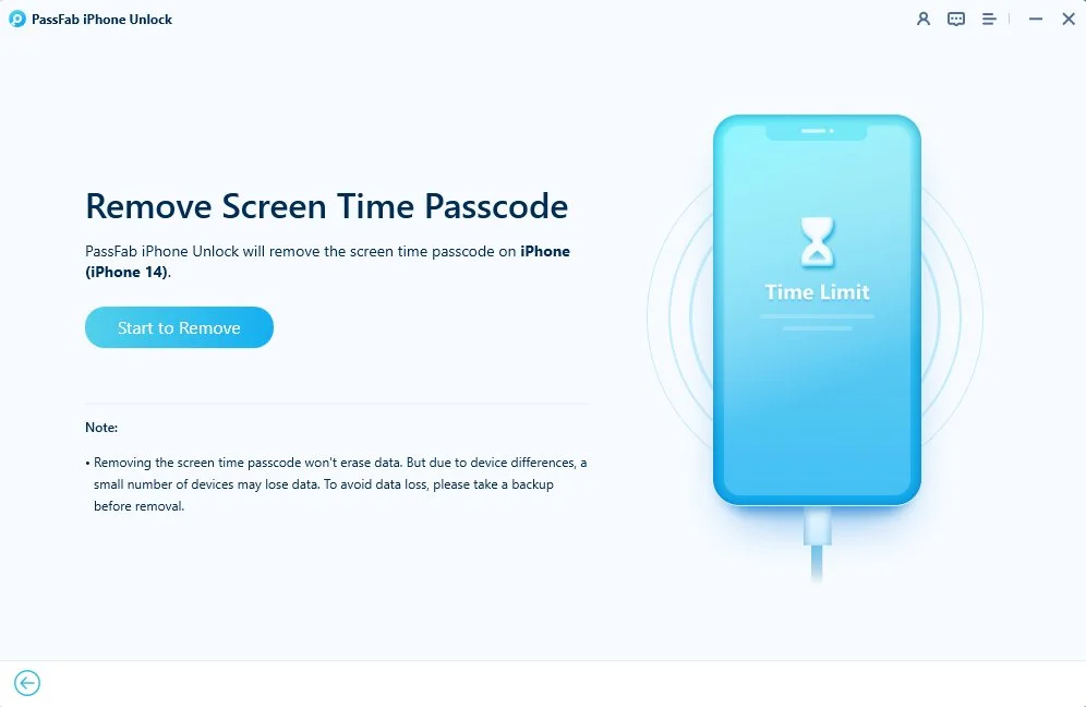 start removescreentime passcode