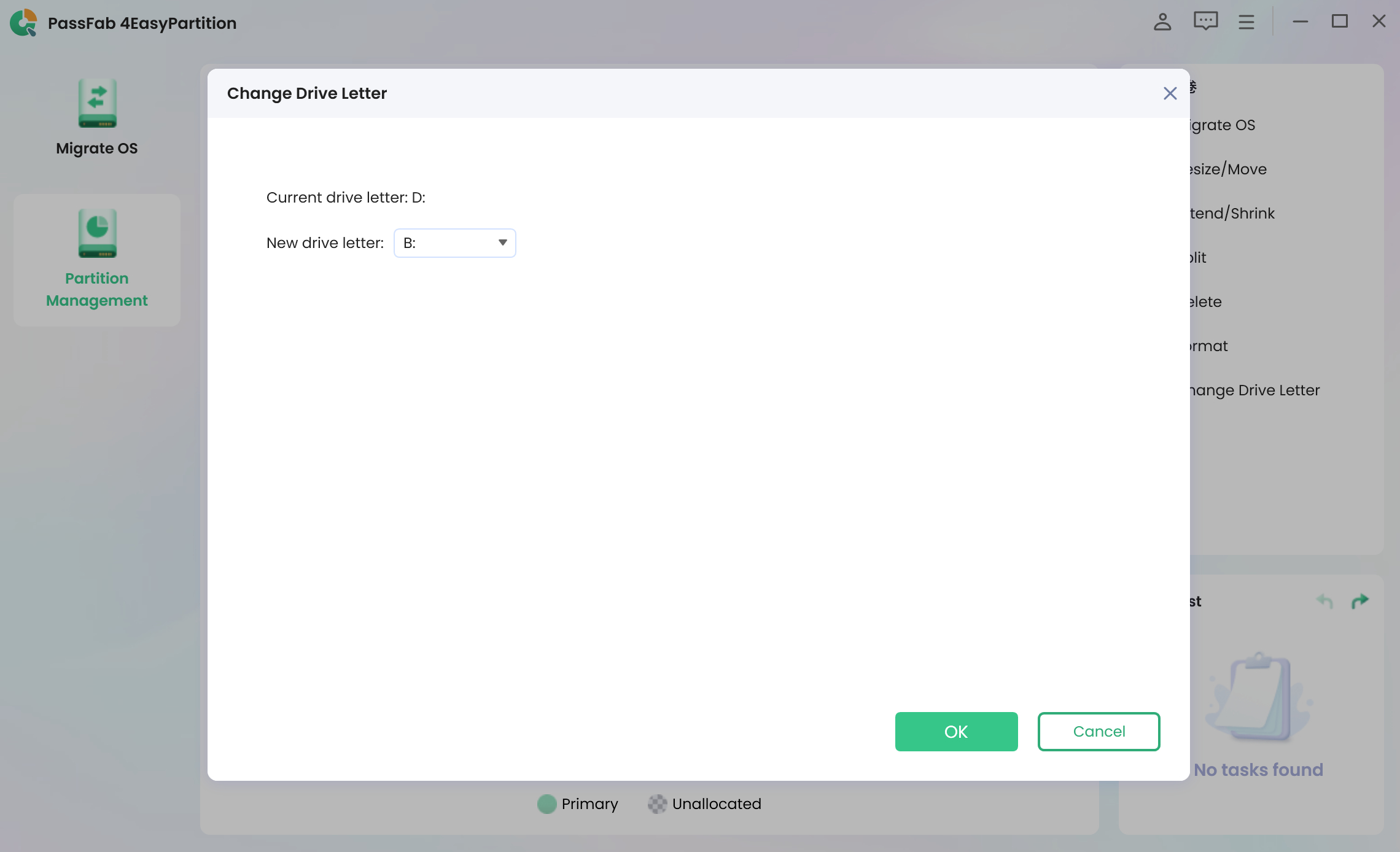 change driver letter